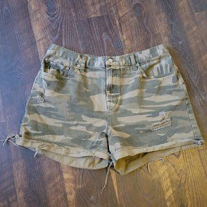 Lucky Brand Camouflage Jean Shorts